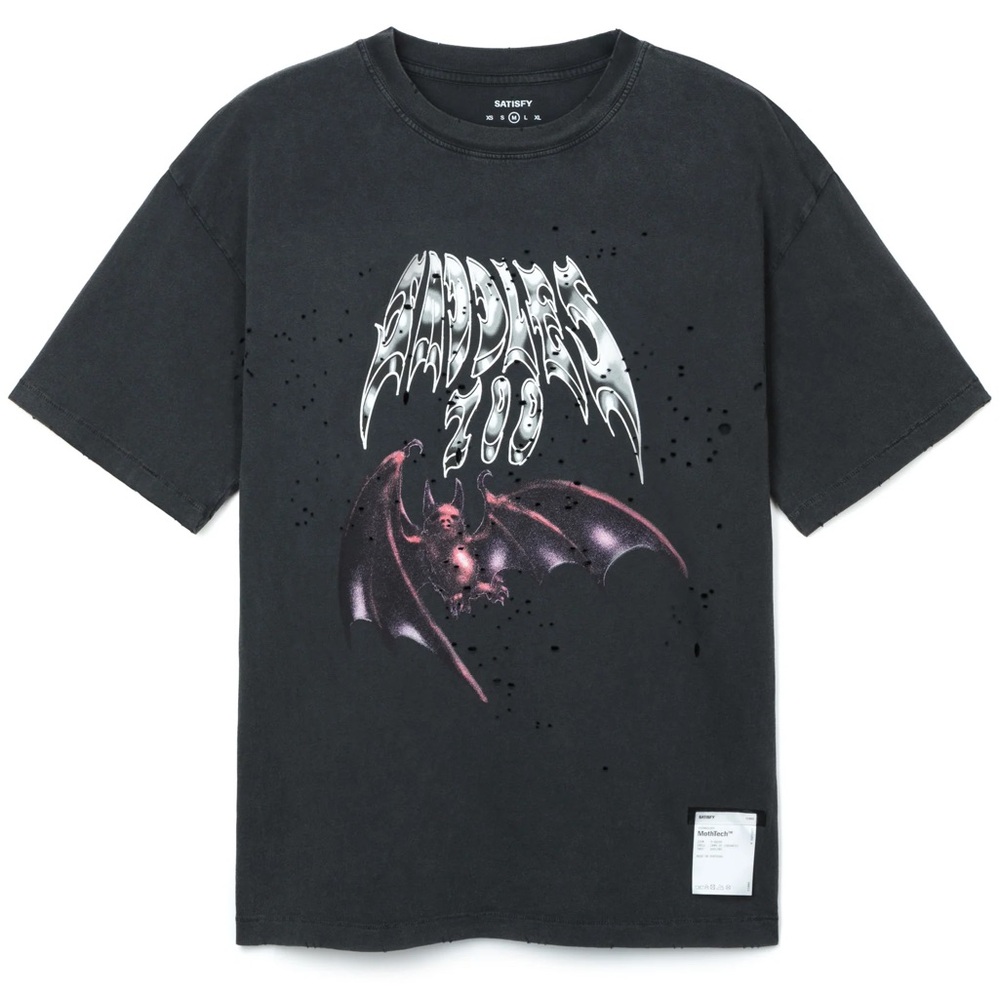 Satisfy Saddles 100 Black Short Sleeve Tee